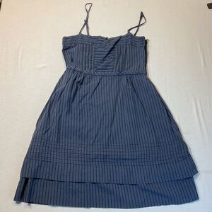 Marc by Marc Jacobs Navy Blue Black Stripes Spagetti Strap Dress, Size 2
